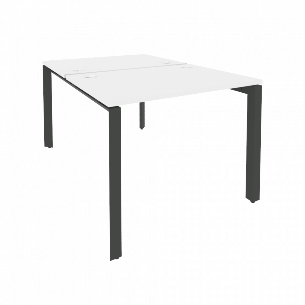 Onix Рабочая станция на П-образном м/к O.MP-D.RS-2.1.7 Белый Бриллиант/Металл Антрацит 980*1475*750