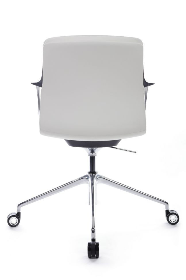 Кресло Plaza-M FK004-B12 Белый (6207) натуральная кожа 70*70*80-86