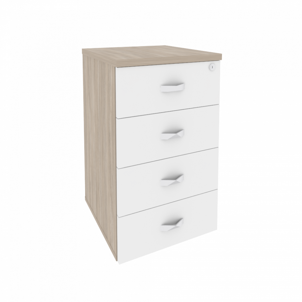 Onix Тумба приставная O.TP-4 Дуб Аттик/Белый Бриллиант 432*460*750 Onix Тумба приставная O.TP-4 Дуб Аттик/Белый Бриллиант 432*460*750