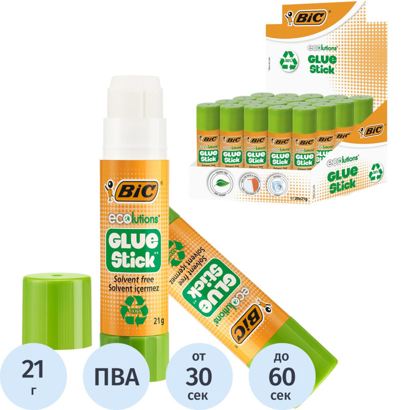 Клей-карандаш BIC ECOlutions 21 гр. 8923452 