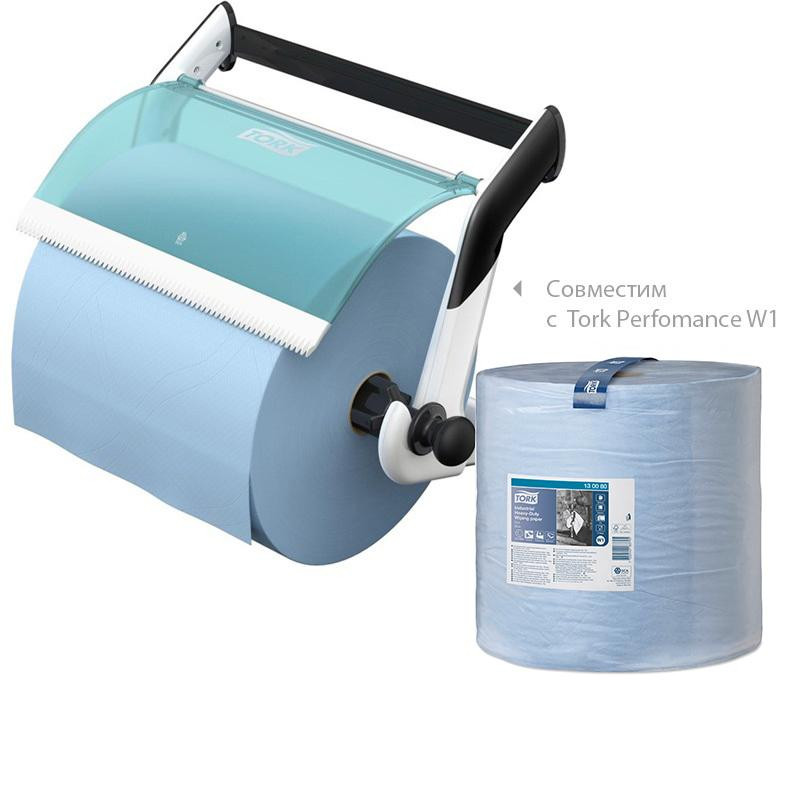 Бумага протирочная Tork суперпрочная в рул.голуб.130080