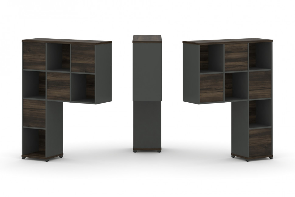 Concept Надставка высокая CN.DNV-001 Дуб Мали/Антрацит/Металл Антрацит 1099*350*1486