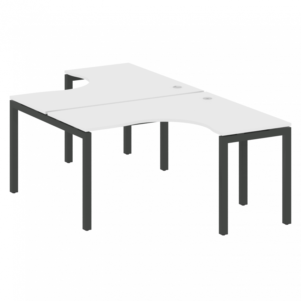 Metal System Quattro Рабочая станция криволинейная на П-образном м/к 50БП.РАС-СА-2.3 Белый/Металл Ан Metal System Quattro Рабочая станция криволинейная на П-образном м/к 50БП.РАС-СА-2.3 Белый/Металл Ан