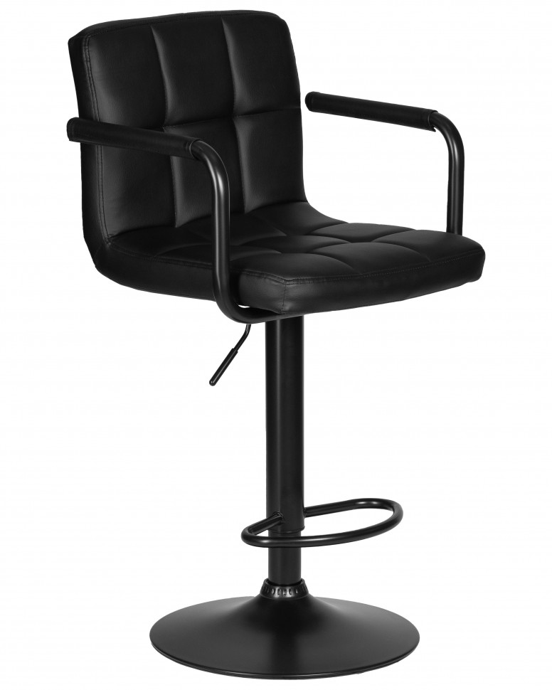Стул барный DOBRIN KRUGER ARM BLACK, черный