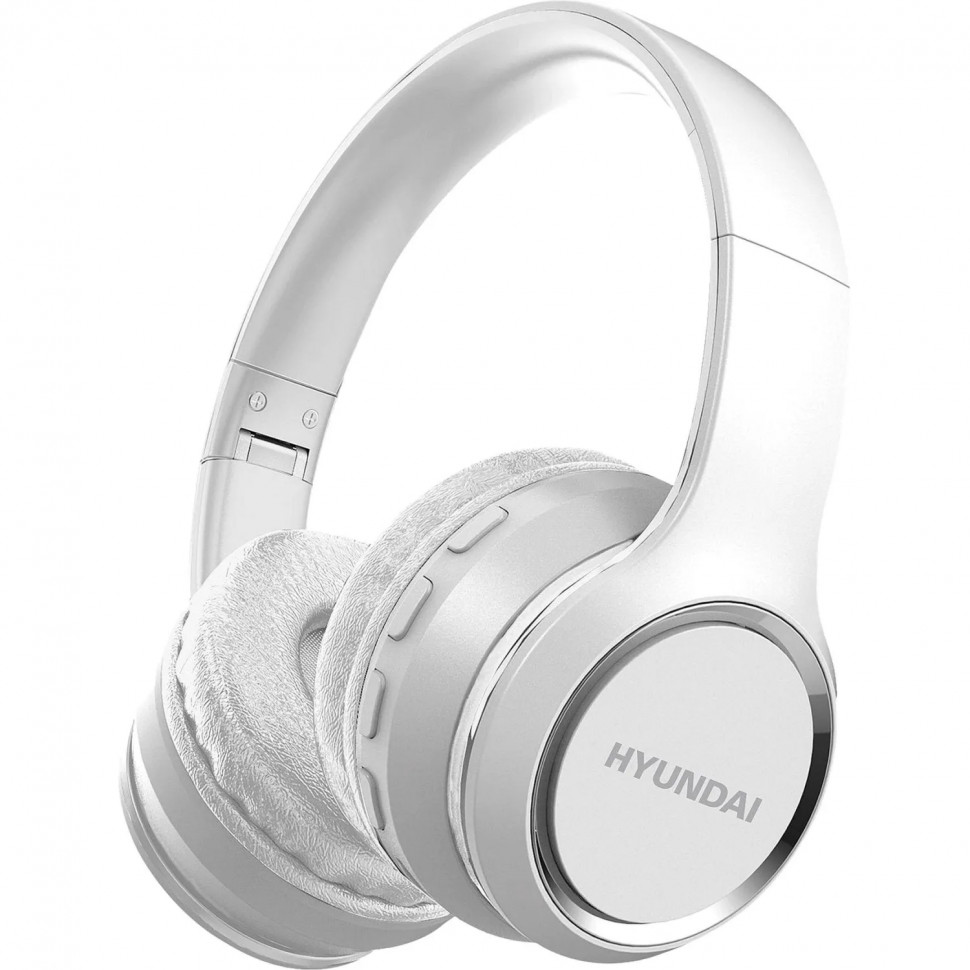 Наушники Hyundai H-HP103 белый, накладные, bluetooth
