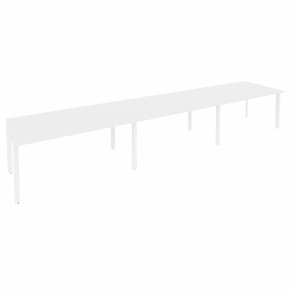 Onix Стол переговорный O.MP-PRG-3.4 Белый Бриллиант/Металл Белый 4740*980*750