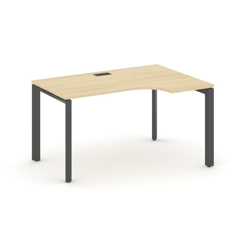 Style Project Стол рабочий эргономичный SN-59P.SPA-011(R) Акация Лорка/Металл Антрацит/Черный Заглуш