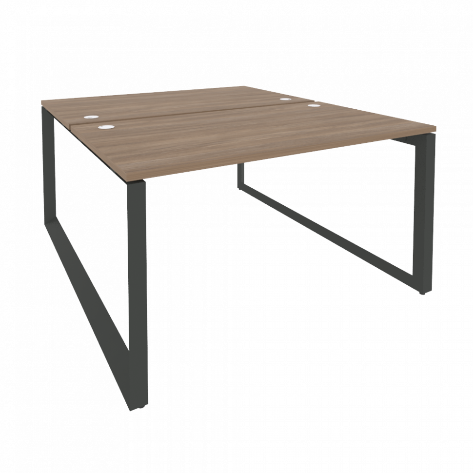 Onix Рабочая станция на О-образном м/к O.MO-D.RS-2.3.8 Дуб Аризона/Металл Антрацит 1380*1635*750