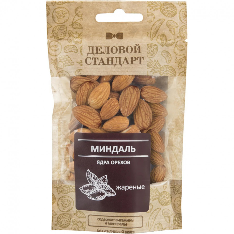 Миндаль  жареный Деловой стандарт, 50г СПБ