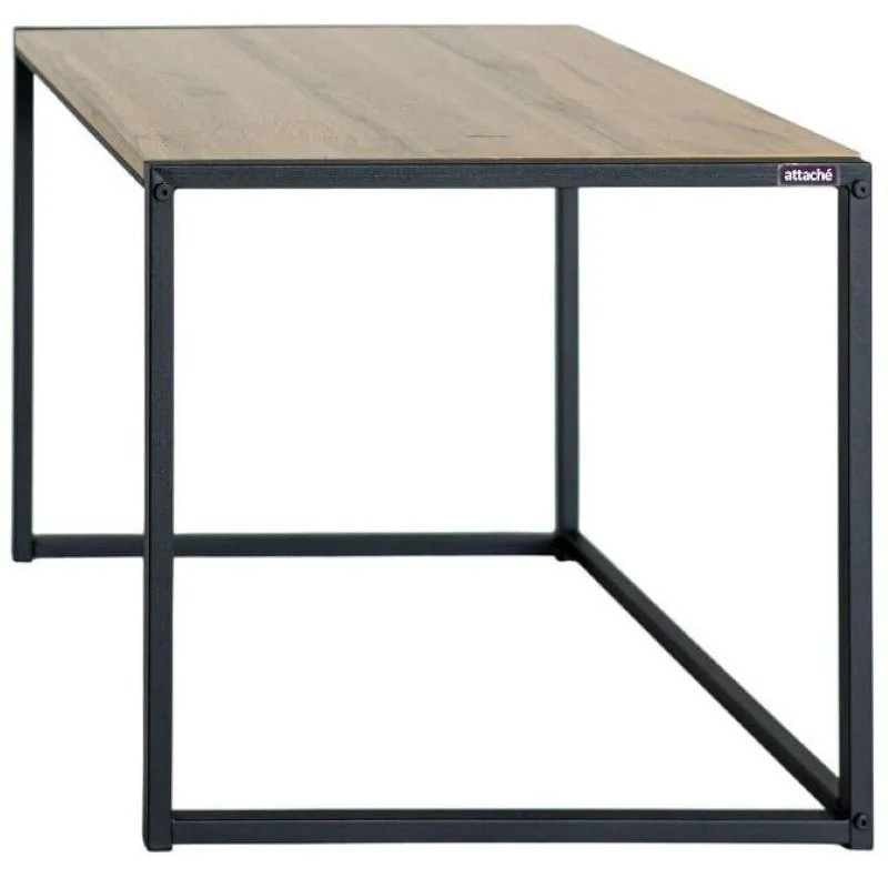 Стол журнальный TI_Attache Онега-2 590x640x555 мет чер/ЛДСП дуб вотан