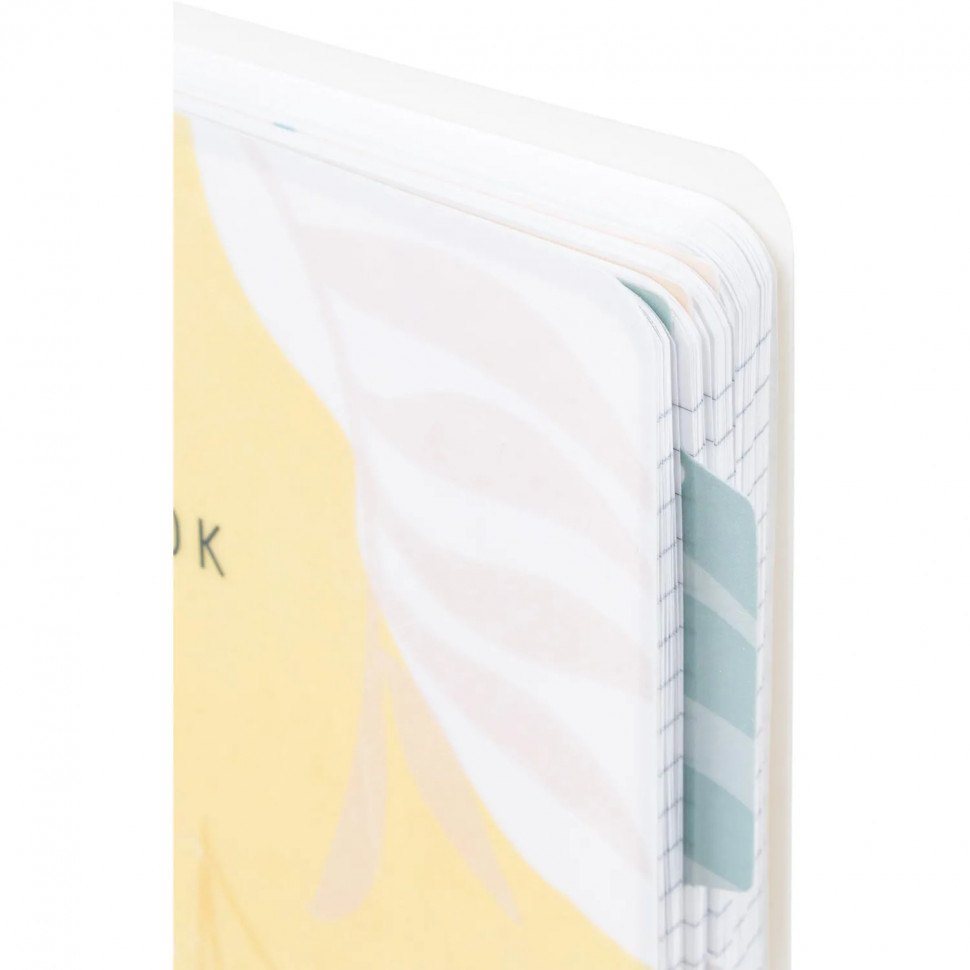 Бизнес-тетрадь 120л,клетка,А5 Flora 2,пласт.обл,серебр.спир,3раздел,линейка