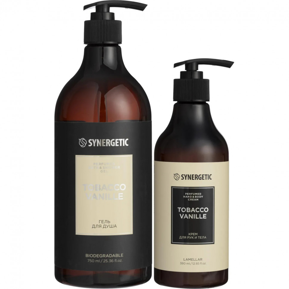Подарочный набор парфюм гель д/душа + крем для тела с ароматом Табак-Ваниль