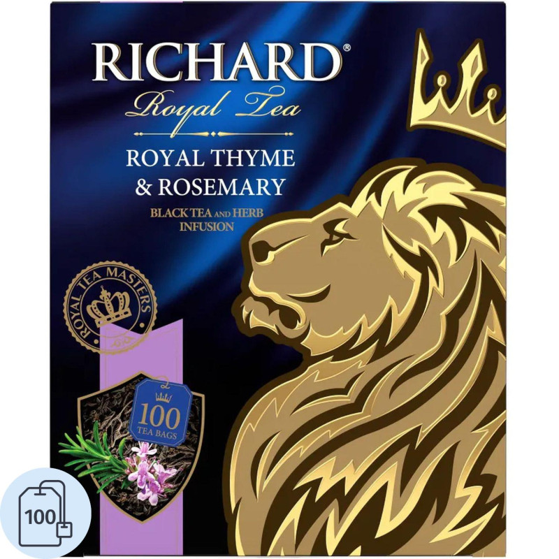 Чай Richard Royal Thyme &amp; Rosemary,черный, 100шт/уп (сашет)