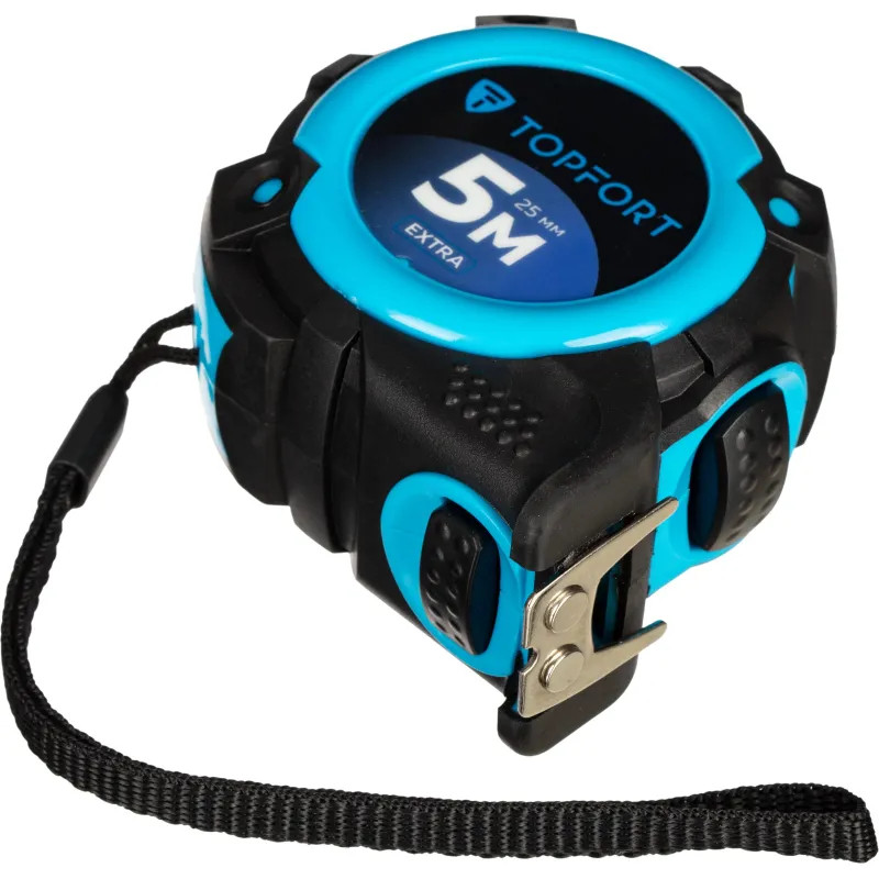 Рулетка 5мх25 мм с автостопом, TOPFORT Extra