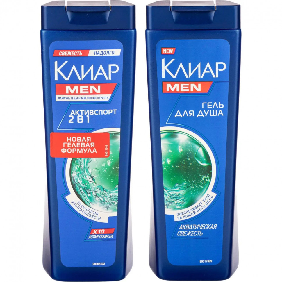 Подарочный набор Клиар men Sport collection мужской шампунь и гель для душа