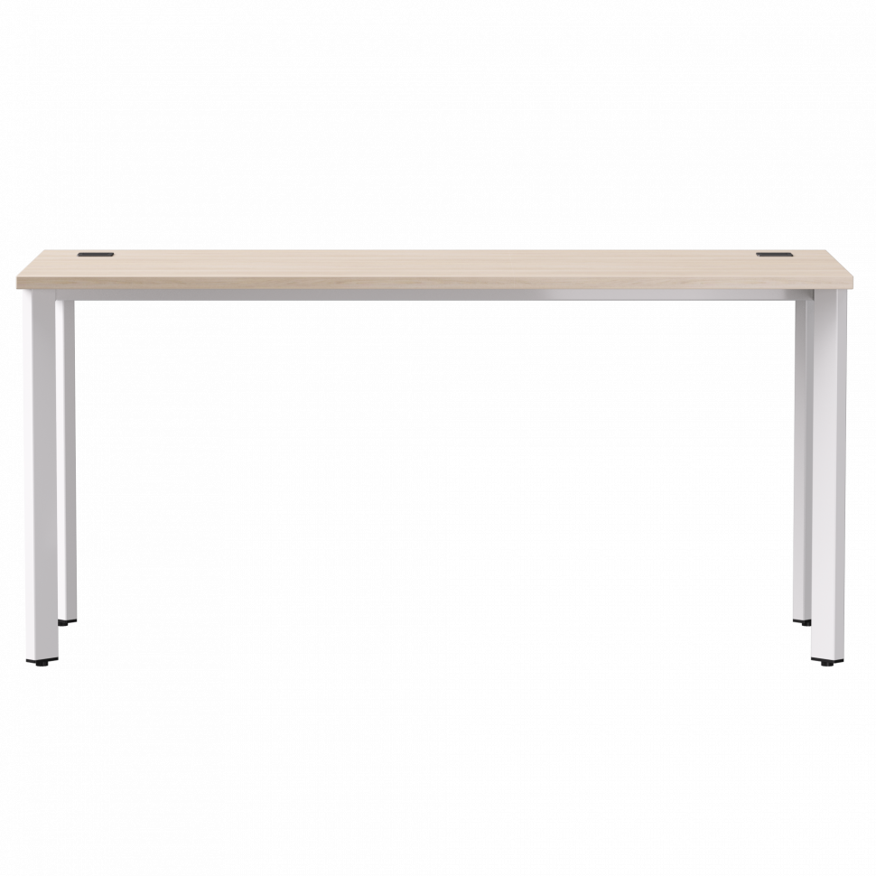 Стол прямой Everprof EVO (ЭВО) на металлокаркасе 1580х670х755 мм опоры 45гр Дуб Соната/Белый