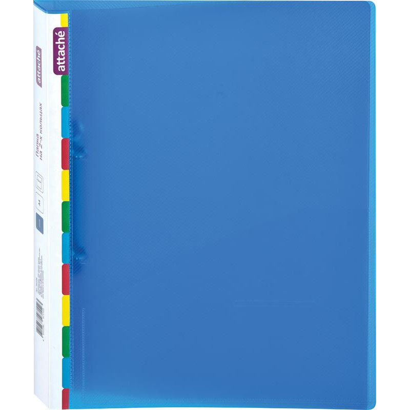 Папка на 2-х кольцах пласт Attache Diagonal синий