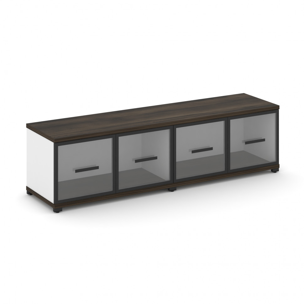 Concept Шкаф 2 широкие секции, 1 ниша CN.STS-123 RPB B Дуб Мали/Белый Бриллиант/Металл Черный/Прозра Concept Шкаф 2 широкие секции, 1 ниша CN.STS-123 RPB B Дуб Мали/Белый Бриллиант/Металл Черный/Прозра