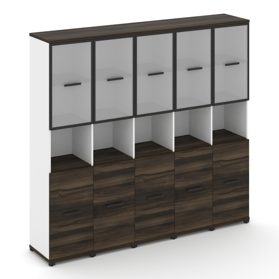 Concept Шкаф 5 узких секций, 5 ниш CN.STU-553 RMB B Дуб Мали/Белый Бриллиант/Металл Черный/Сатин 208 Concept Шкаф 5 узких секций, 5 ниш CN.STU-553 RMB B Дуб Мали/Белый Бриллиант/Металл Черный/Сатин 208