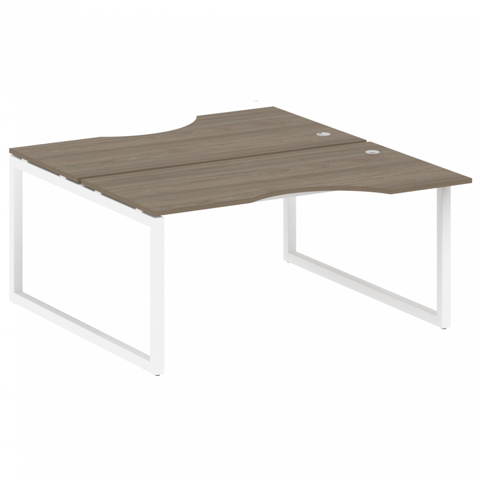 Metal System Quattro Рабочая станция криволинейная на О-образном м/к 50БО.РАС-СА-2.1 Вяз Благородный