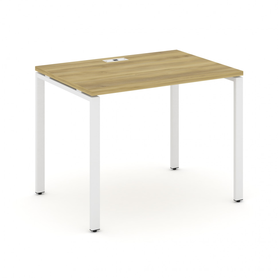 Concept Стол письменный CN.SP-001 Дуб Винченцо/Металл Белый 980*720*750