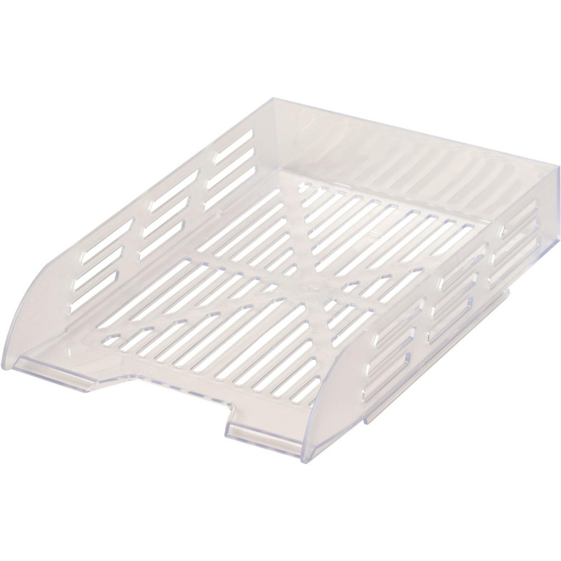 Лоток горизонтальный для бумаг Attache 3шт/наб на металл стерж прозрачный