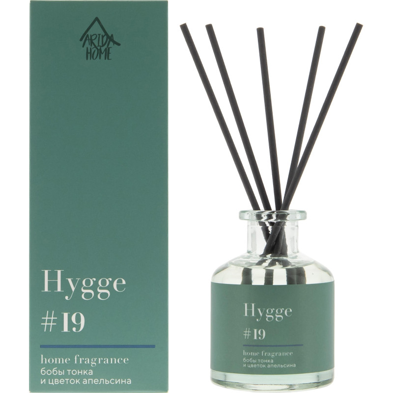 Аромадиффузор Hygge 19 Бобы тонка и цветок апельсина 50мл, АР 100-562