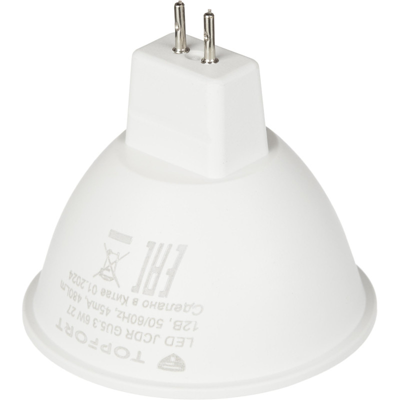 Лампа светодиодная Topfort GU5.3 12V 6W 2700K