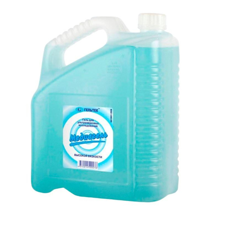 Гель для УЗИ МЕДИАГЕЛЬ 5кг/бут. высокой вязкости (цв.) 4 шт/уп