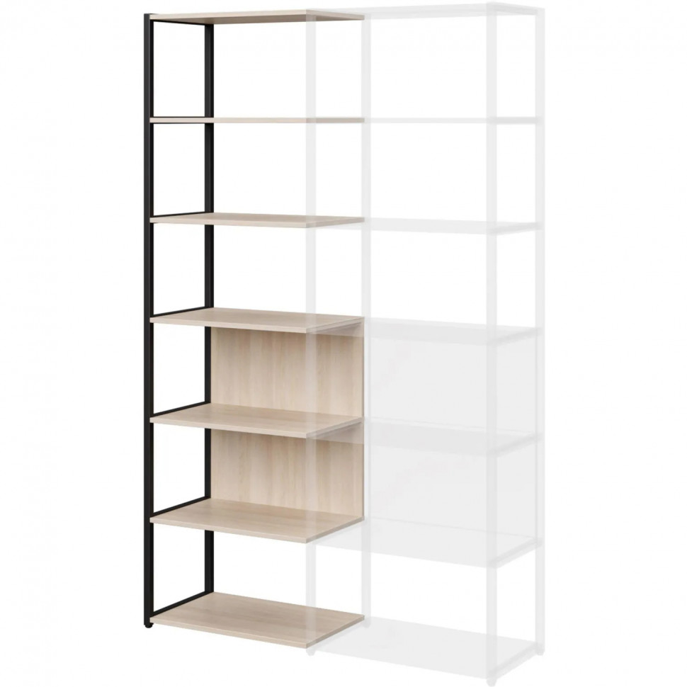 Полустеллаж для документов K-Loft  241H025 645х400х2105дуб сканд/черный