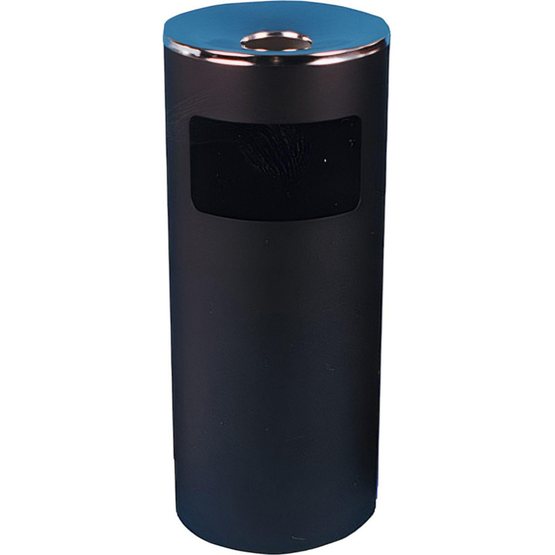 Урна-пепельница 30л металл, черная хром Титан N52