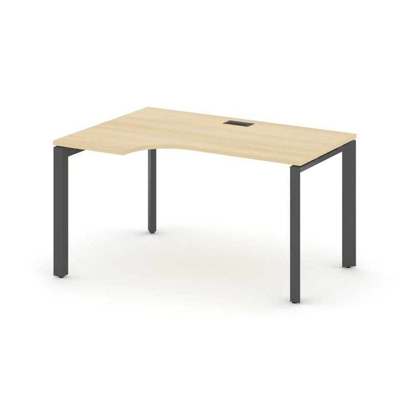 Style Project Стол рабочий эргономичный SN-59P.SPA-001(L) Акация Лорка/Металл Антрацит/Черный Заглуш