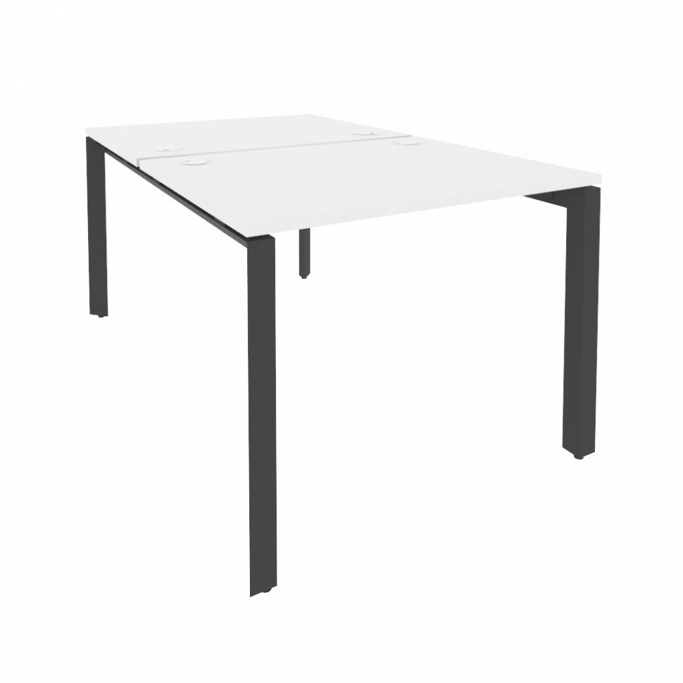Onix Рабочая станция на П-образном м/к O.MP-D.RS-2.1.8 Белый Бриллиант/Металл Антрацит 980*1635*750