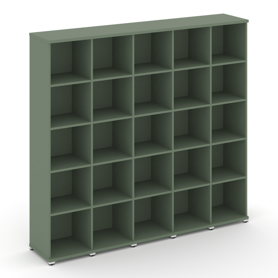 Concept Стеллаж 5 узких секций, 5 ниш CN.STU-550 Кобо/Металл Белый 2084*420*1922