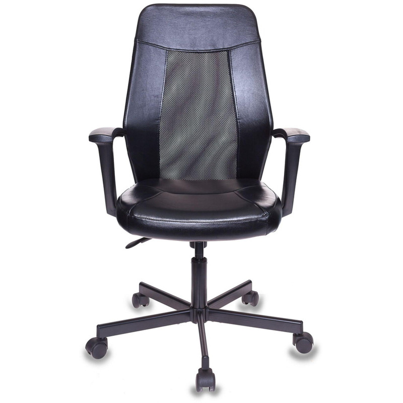 Кресло 0MX_VB_EChair-225 PTW к/з черный, сетка черна я