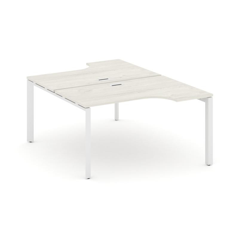 Style Project Рабочая станция эргономичная SN-59P.DRPA-012 Дуб Наварра/Металл Белый/Белый Заглушка 1