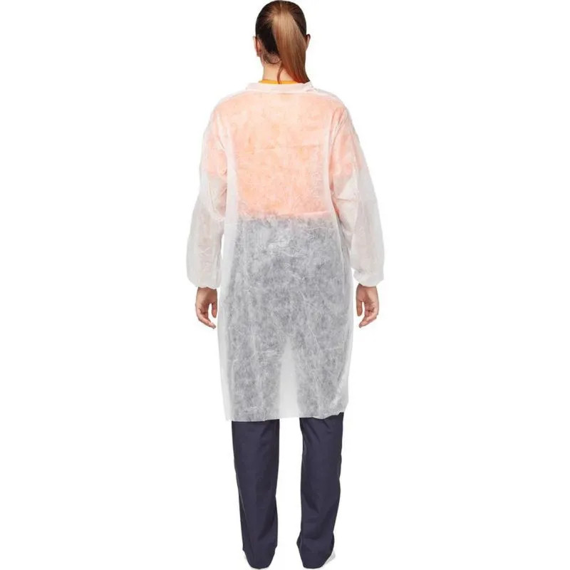 Халат на липучках (20гр) белый  р.XXL,арт. LC20L3W145110, 10шт/уп