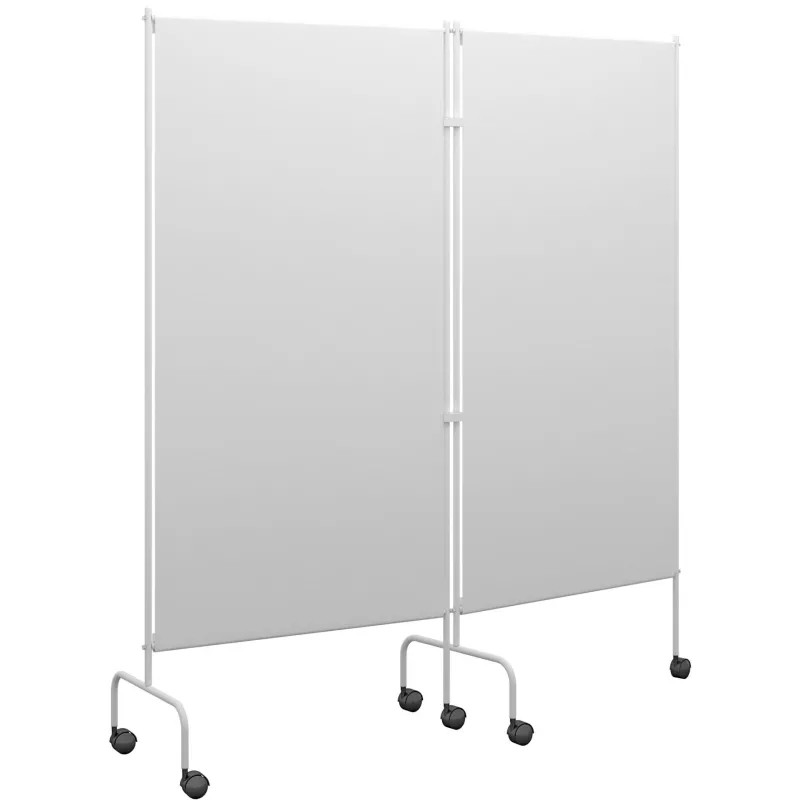 Ширма медицинская MEG_на колесах, двухсекционная ШМ (код МСК-2302)