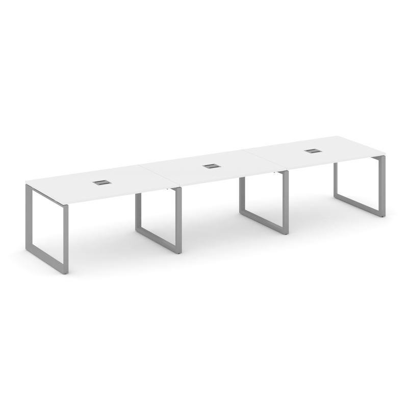 Style Project Стол переговорный SN-59O.SPRG-022 Белый/Металл Серый 3540*980*750