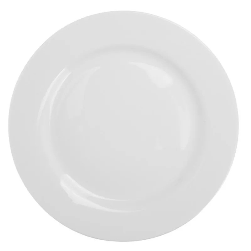 Тарелка Chan Wave Classic мелкая D 175мм фарфор, белый   , фк0176