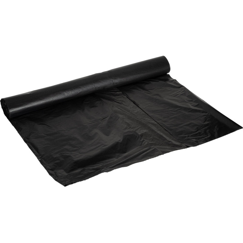 Мешки для мусора ПВД 160л 25 мкм, черные 78х106 см 10 шт/рул Элементари