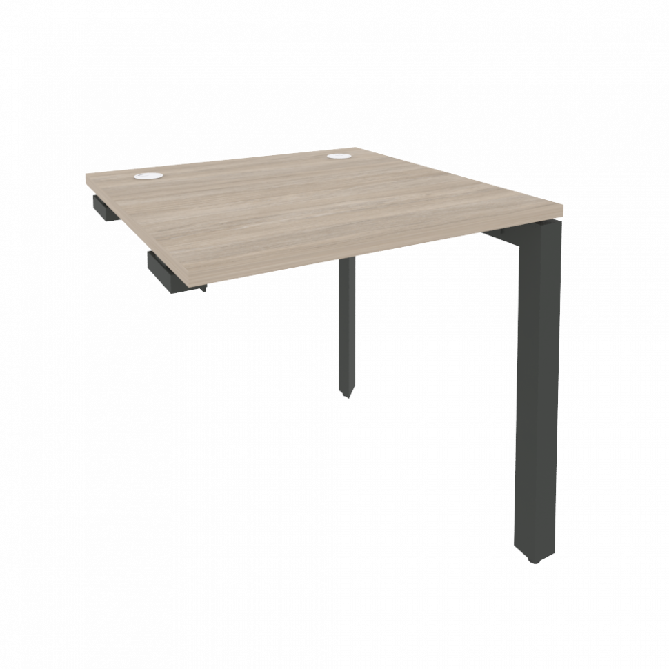 Onix Стол-приставка на П-образном м/к к опорным элементам O.MP-SPR-0.8 Дуб Аттик/Металл Антрацит 780