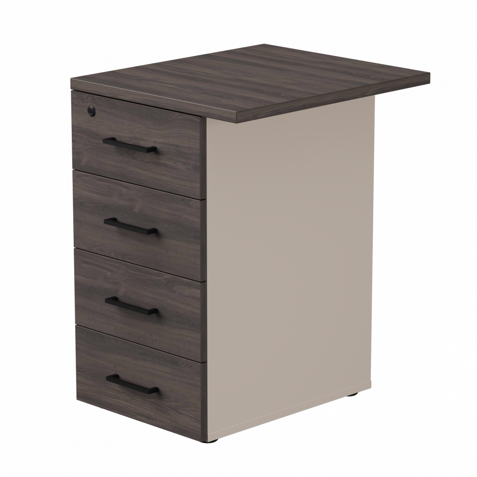 Тумба приставная Everprof EVO (ЭВО) с топом 510х600x755 Кашемир/Дуб Пасадена