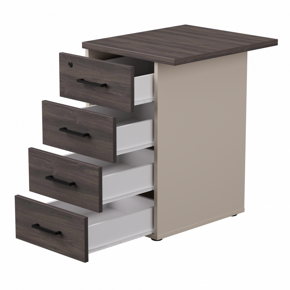 Тумба приставная Everprof EVO (ЭВО) с топом 510х600x755 Кашемир/Дуб Пасадена