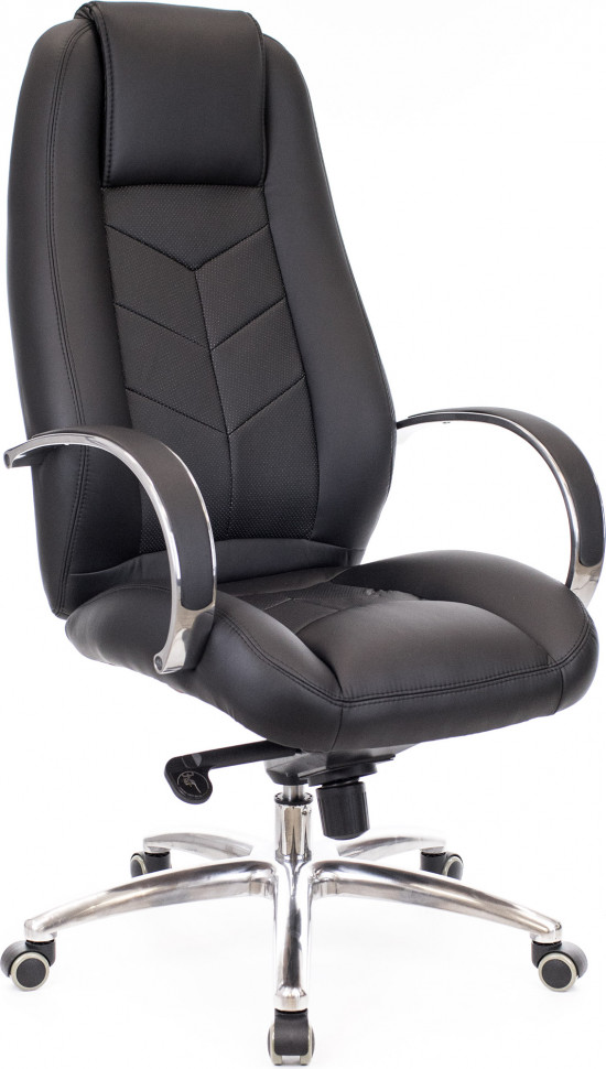 Кресло Everprof Drift Lux (Дрифт Люкс) M Кожа Черный