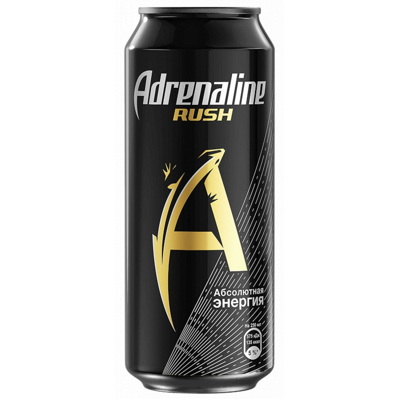 Напиток энергетический Adrenaline Rush ж/б 0,449л