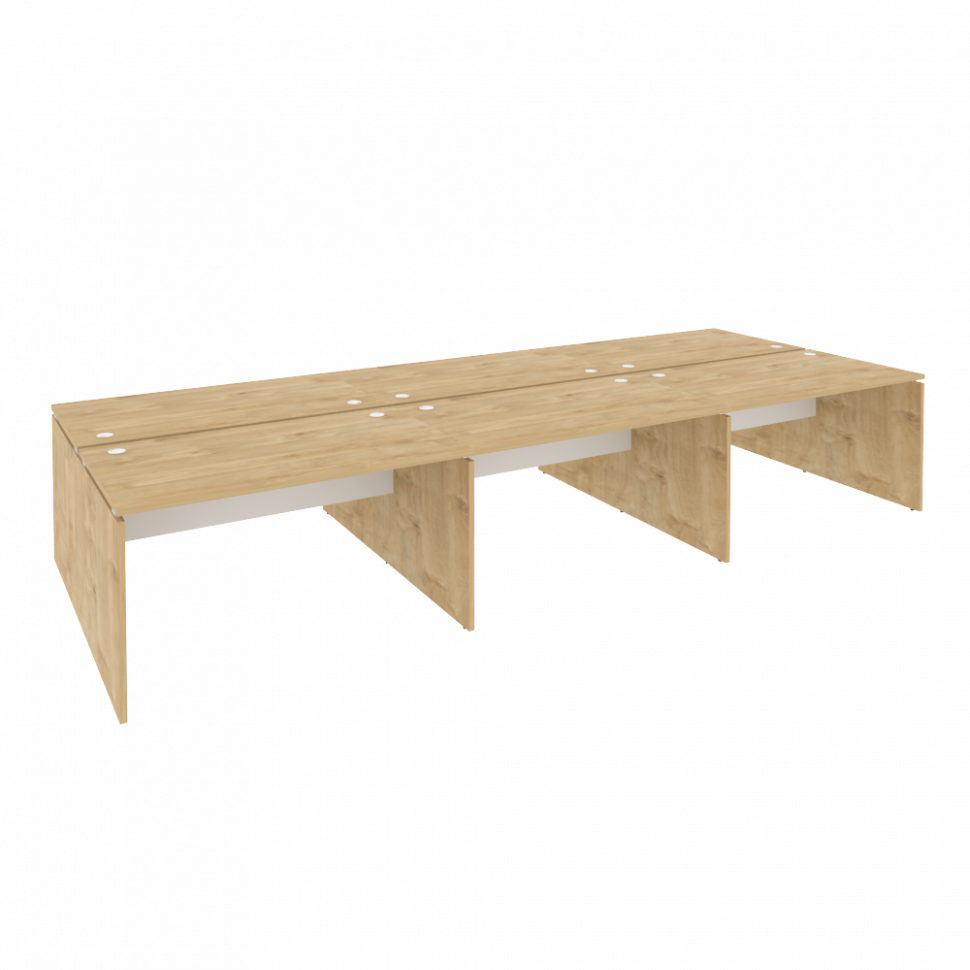 Onix Рабочая станция O.D.RS-6.3.8 Тиквуд Светлый/Белый Бриллиант 4140*1635*750 Onix Рабочая станция O.D.RS-6.3.8 Тиквуд Светлый/Белый Бриллиант 4140*1635*750