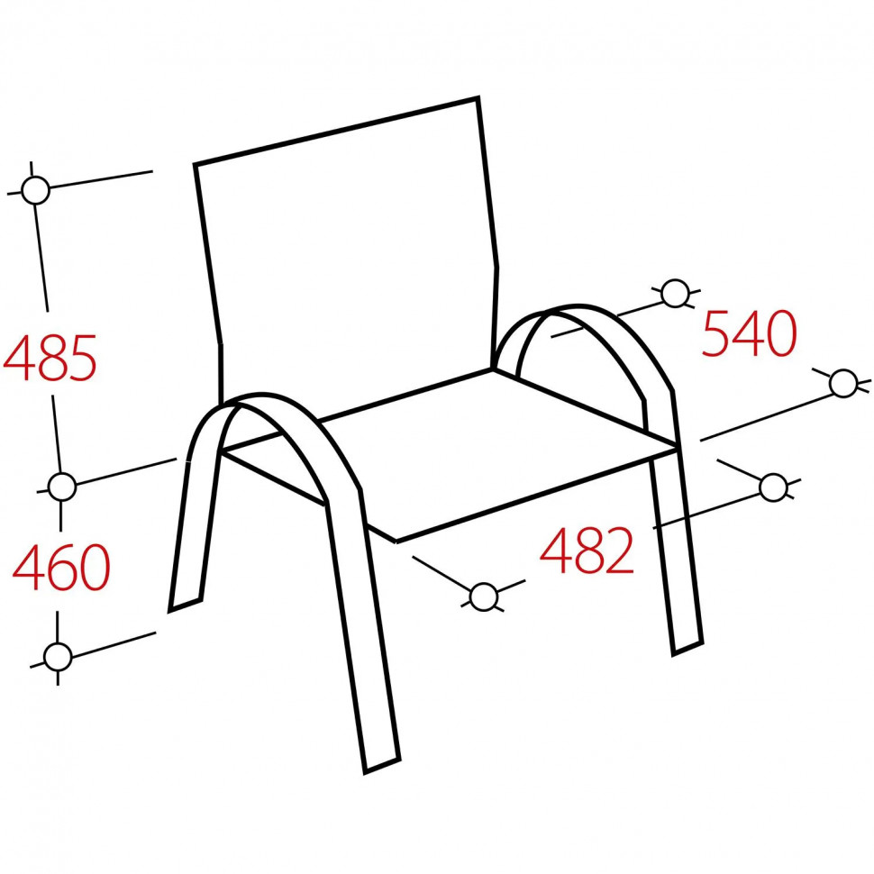 Стул UD_Селена (СМ-7/23) каркас черный, ткань черная Т-11
