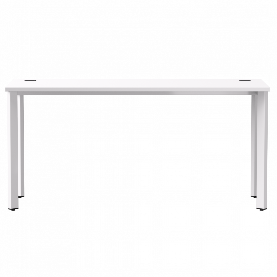 Стол прямой Everprof EVO (ЭВО) на металлокаркасе 1580х670х755 мм опоры 45гр Белый/Белый