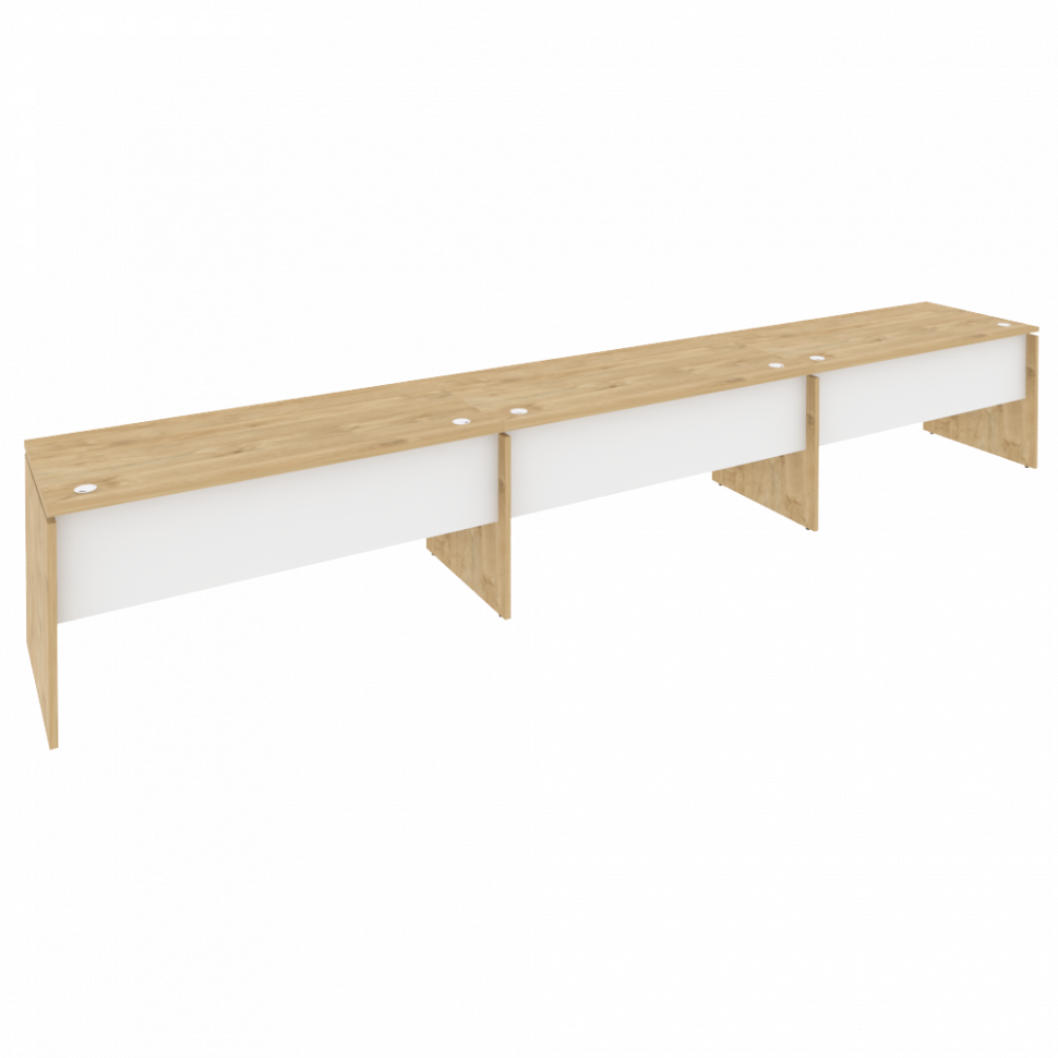 Onix Рабочая станция O.RS-3.4.7 Тиквуд Светлый/Белый Бриллиант 4740*720*750 Onix Рабочая станция O.RS-3.4.7 Тиквуд Светлый/Белый Бриллиант 4740*720*750